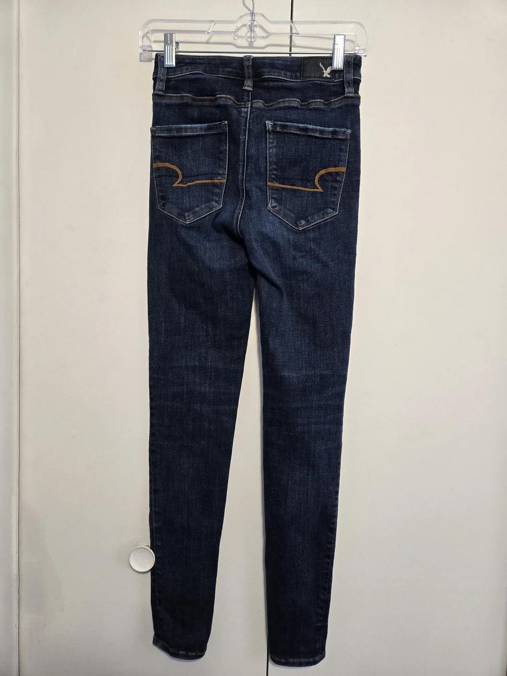 American Eagle Super‎ Hi-Rise Jegging Distressed Skinny Jeans Size 0